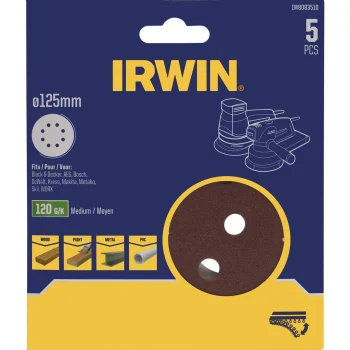 Clearance Irwin Schuurschijf Ø125mm K120 5st.