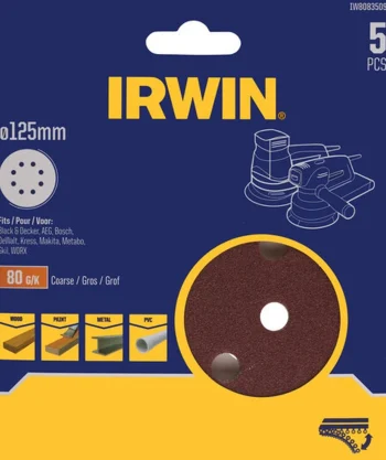 Hot Irwin Schuurschijf Ø125mm K80 5st.
