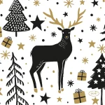 Best Duni Servet 24 X 24 Cm Magic Winter