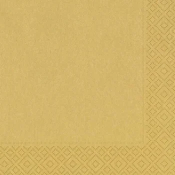 Clearance Duni Servet 33 X 33 Cm Gold 20st