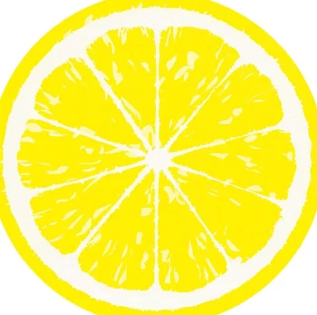 Hot Duni Servet 33 X 33 Cm Silhouettes - Lemon 12st
