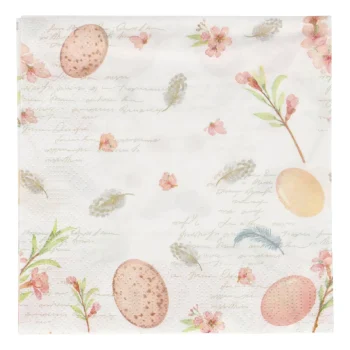 Discount Duni Servet 33x33cm Eggs & Feathers 20st