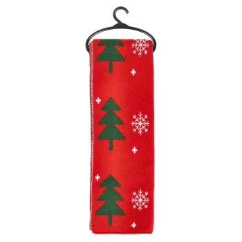 Clearance Sjaal Kerstbomen Rood