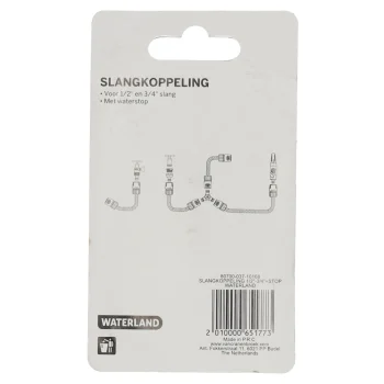 Best Waterland Slangkoppeling 1/2"-3/4"+ Stop
