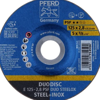 Online Pferd Slijpschijf E125-2,8 PSF Staal+RVS