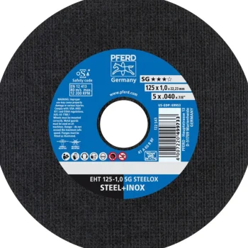 New Pferd Slijpschijf EHT125-1,0 SG Staal+RVS