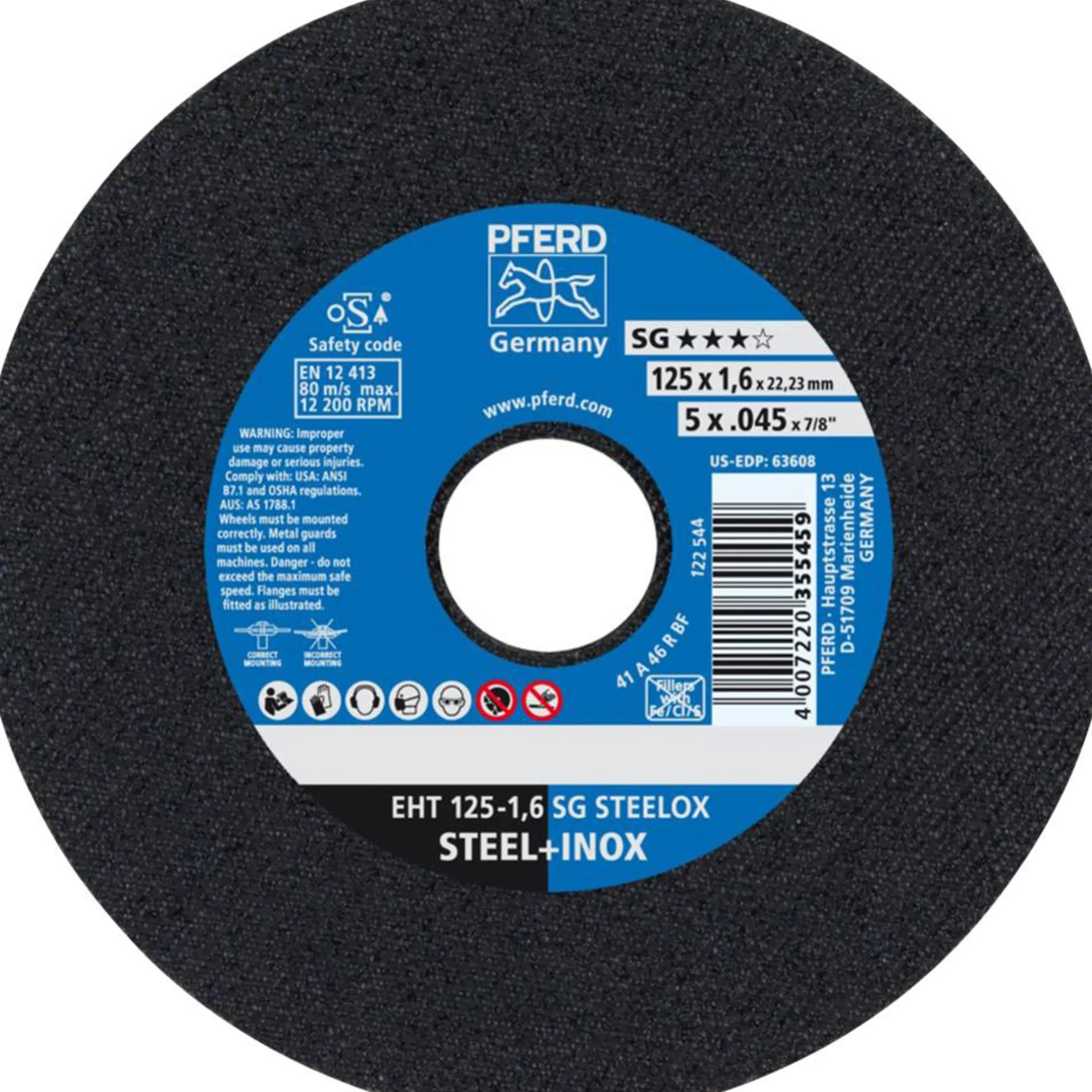 slijpschijf-eht125-16-sg-staal-YoZBssuO-0.webp Sale Pferd Slijpschijf EHT125-1,6 SG Staal+RVS