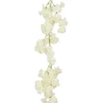 Hot Mica Decorations Slinger Bloesem Creme 180 Cm