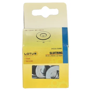 Sale Lotus Sluitring Verzinkt Ø13 X 24 Mm 12st.