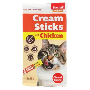 Clearance Sanal Snack Kat Cream Sticks Kip 5St