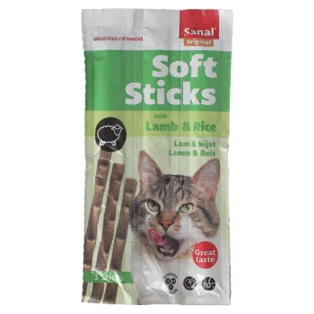New Sanal Snack Kat Soft Sticks Lam+rijst