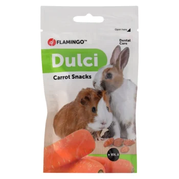 Hot Flamingo Snack Knaagdier Dulci Wortel 50g