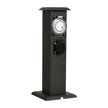 Outlet Diamant Sokkel Tuincontact + Timer 2x230V BE