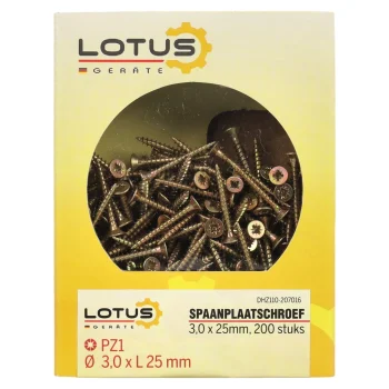 Fashion Lotus Spaanplaatschroef 3,0 X25 Mm 200st