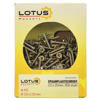Hot Lotus Spaanplaatschroef 3,5 X 20 Mm 200st