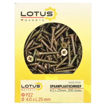 Outlet Lotus Spaanplaatschroef 4,0 X 25 Mm 200st