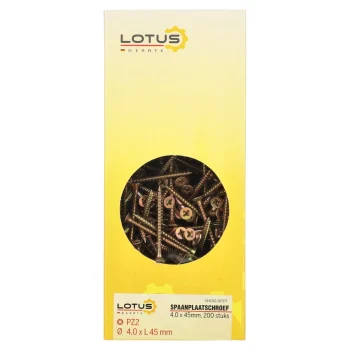 New Lotus Spaanplaatschroef 4,0 X 45 Mm 200st