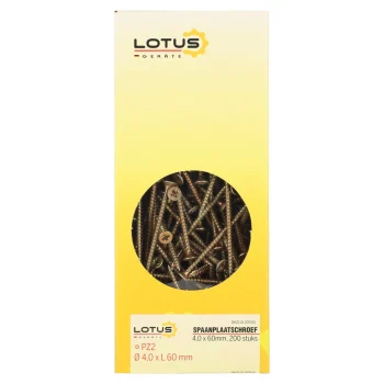 Hot Lotus Spaanplaatschroef 4,0 X 60 Mm 200st