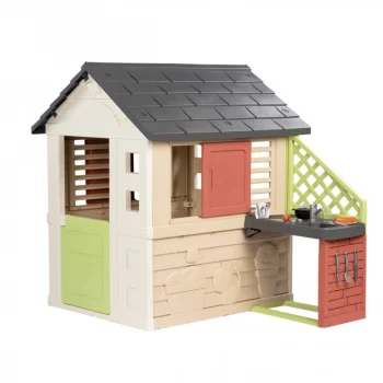 New Smoby Speelhuisje Life Nature + Keuken