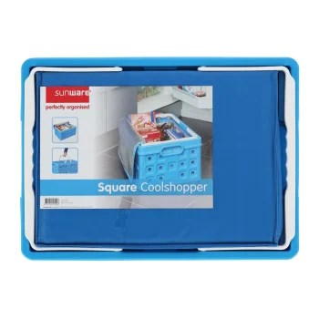 Online Sunware Square Vouwkrat 32L Blauw+koeltas