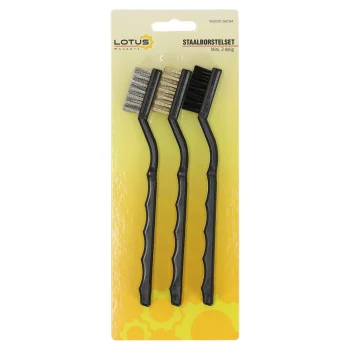 Best Lotus Staalborstelset Mini-3-delig