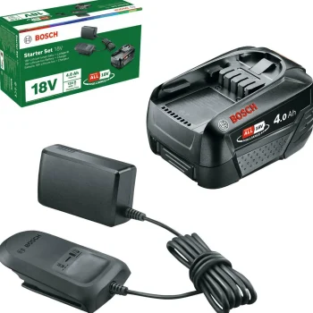 New Bosch Startset Baretool Lader Met 18V 4,0Ah Accu