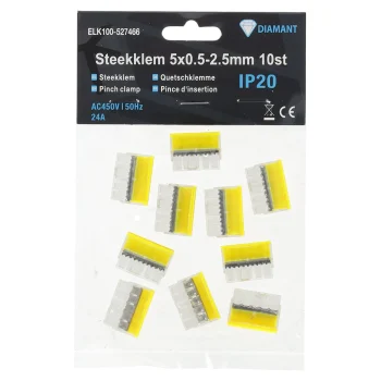 Best Diamant Steekklem 5x0.5-2.5mm 10st