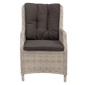 Best Bois Le Duc Stoel Manuli White Grey Met Kussen