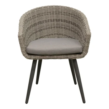 Outlet Bois Le Duc Stoel Pastura White Grey Met Kussen