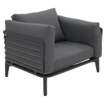 Fashion Bois Le Duc Stoel Pereto Antraciet Met Kussens