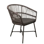 Sale Bois Le Duc Stoel Pirella Antraciet Met Kussen