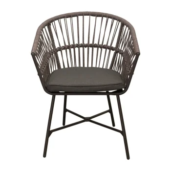 Sale Bois Le Duc Stoel Pirella Antraciet Met Kussen