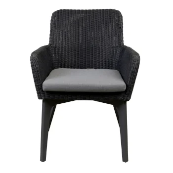 Sale Bois Le Duc Stoel Preta Zwart Met Kussen