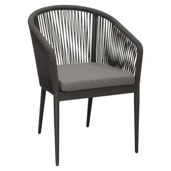 Discount Bois Le Duc Stoel Stapel Maggio Antraciet Met Kussen