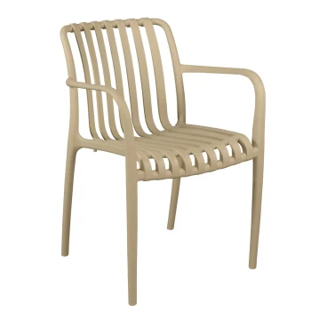 Outlet Bois Le Duc Stoel Stapel Piolo Creme