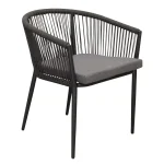 Sale Bois Le Duc Stoel Stapel Vigna Antraciet Met Kussen