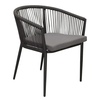 Sale Bois Le Duc Stoel Stapel Vigna Antraciet Met Kussen