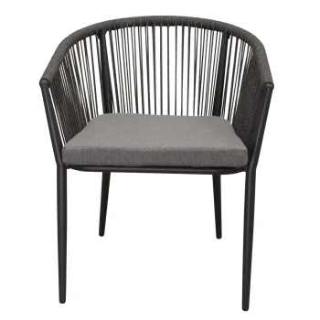 Sale Bois Le Duc Stoel Stapel Vigna Antraciet Met Kussen