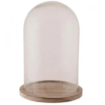 Outlet Natural Collections Stolp Glas Met Voet 17 X 25 Cm
