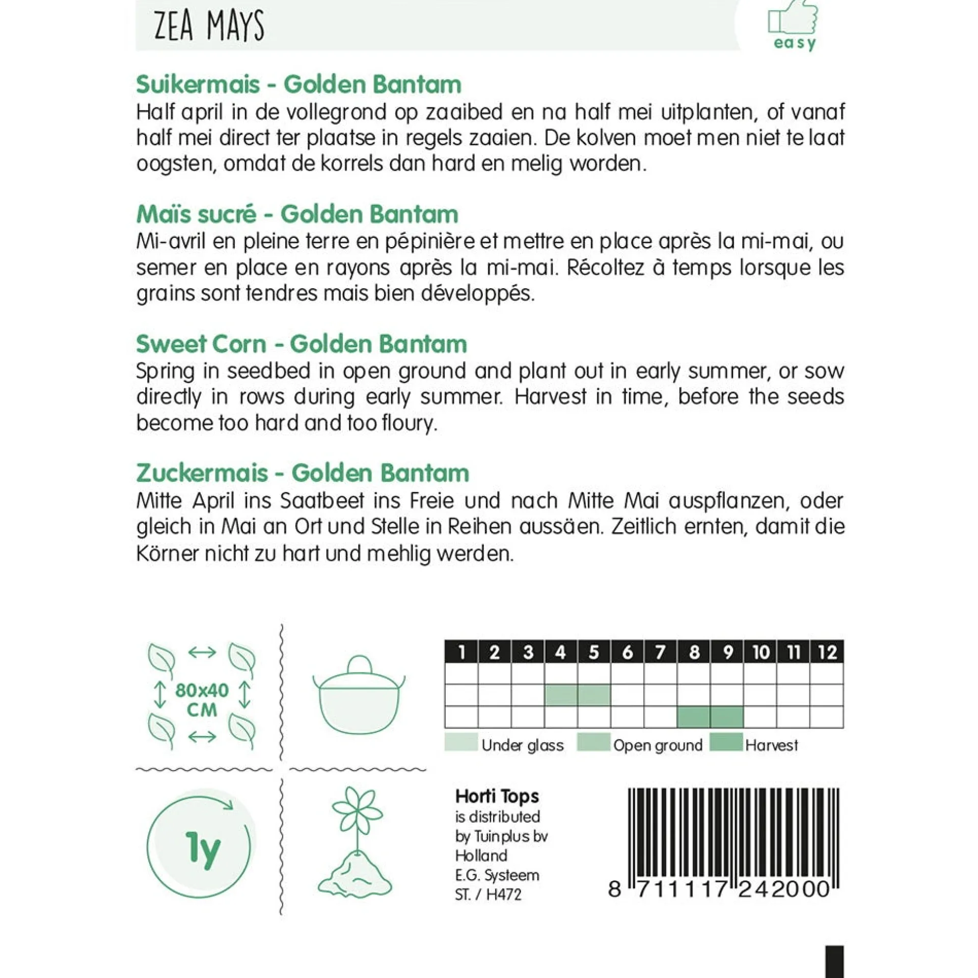 suikermas-golden-bantam-zaad-iGVlmhgu-1.webp Online Horti Tops Suikermaïs Golden Bantam Zaad