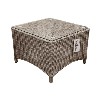 New Bois Le Duc Tafel Bijzettafel Aprano 57x57 Cm White Grey Bois Le...