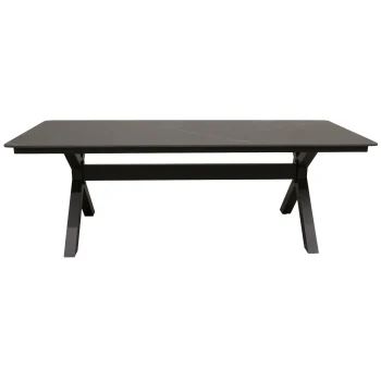 Outlet Bois Le Duc Tafel Mancino 220x90cm Antraciet