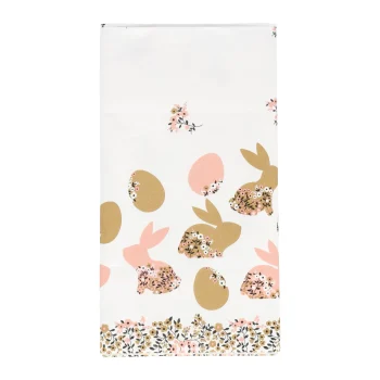 Outlet Duni Tafelkleed 138x220cm Blooming Bunnies