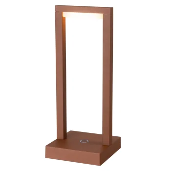 Fashion Diamant Tafellamp Fiorana LED Oplaadbaar Bruin