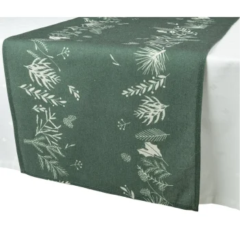 Clearance Decoris Tafelloper 140 X 40 Cm Groen