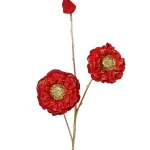 Best Decoris Tak Bloem Rood 74 Cm