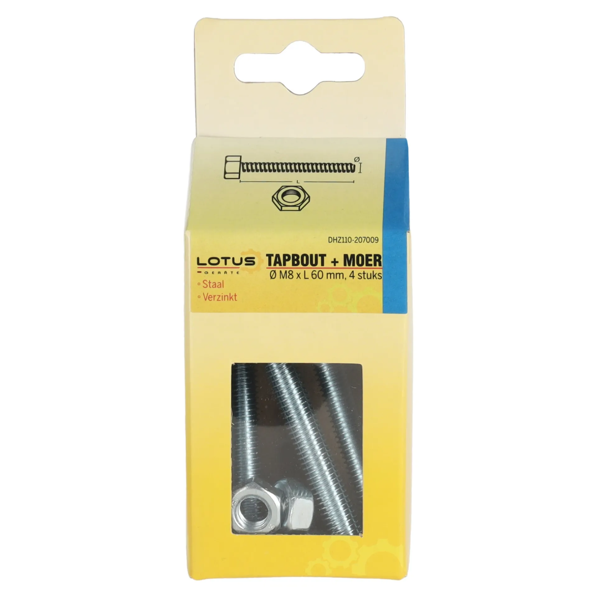 tapbout-met-moer-m8-x-60-mm-4s-EzZOfECo-0.webp New Lotus Tapbout Met Moer M8 X 60 Mm 4st.