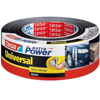 New Tesa Tape Power Uni 50mmx50M Zwart