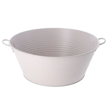 New Teil Zink 34 Cm Mat Taupe