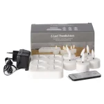 Hot O'malley Theelicht LED 6 Stuks - Warm Wit - Oplaadbaar